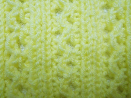 double lace rib knitting pattern